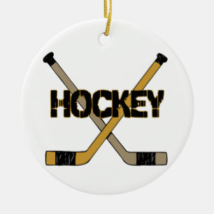 HOCKEY-WEIHNACHTSverzierung Keramikornament