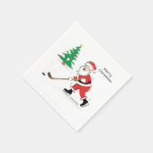 Hockey WeihnachtsWeihnachtsWeihnachtsfeier Serviette (Ecke)