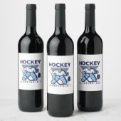 Hockey Weinetikett (Flaschen)