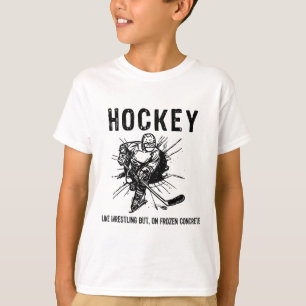 Hockey wie Wrestling, aber auf gefrorenem Beton Lu T-Shirt