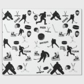Hockey-Wrapper Geschenkpapier (Flach)