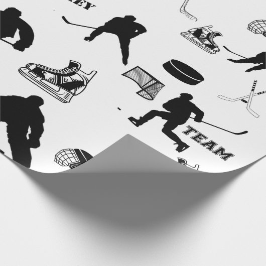 Hockey-Wrapper Geschenkpapier (Ecke)