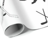 Hockey-Wrapper Geschenkpapier (Rolleneckpunkt)