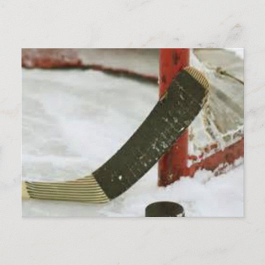 Hockey-Ziel Postkarte (Vorderseite)