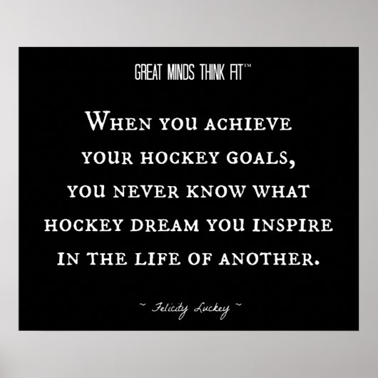 Hockey-Zitat 013 Poster (Vorne)