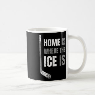 Hockey - Zu Hause ist dort, wo das Eis ist - Retro Kaffeetasse