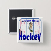 Hockey-Zug mit Haltung Button (Vorne & Hinten)