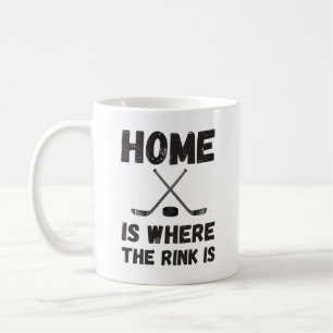 Hockey-Zuhause ist dort, wo der Rosa ist Kaffeetasse