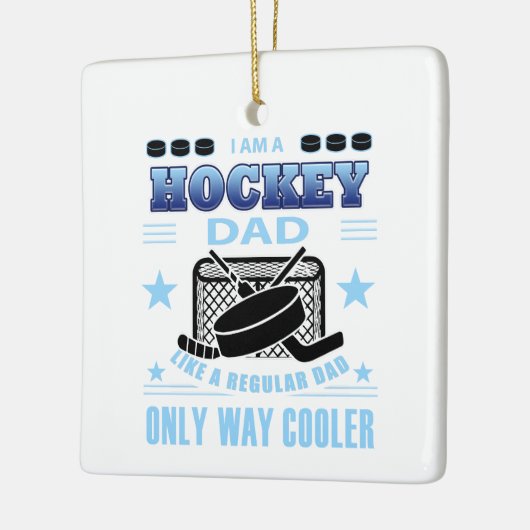 HOCKEYDAD KERAMIKORNAMENT (Links)