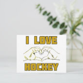 Hockeydesign Postkarte (Stehend Vorderseite)