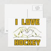 Hockeydesign Postkarte (Vorne/Hinten)