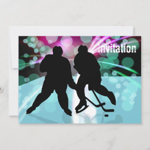 HockeyDuo-Gesicht aus Einladung