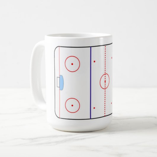 Hockeyeisbahnen-Tasse Kaffeetasse (Vorderseite Links)
