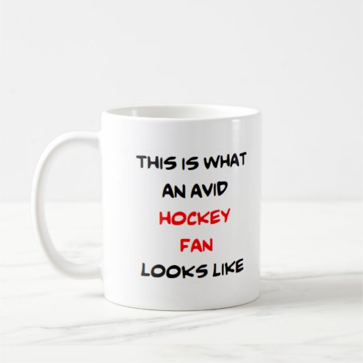 Hockeyfan, avid kaffeetasse (Links)