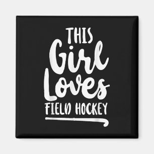 Hockeyfeld Diese Frau liebt Hockey _2 Magnet