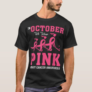 Hockeyfeld für Mädchen Brustkrebs-Bewusstsein Pin T-Shirt
