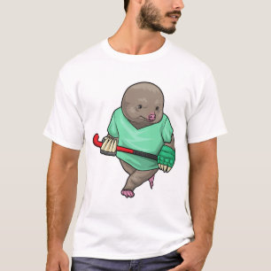 Hockeyfeld Hockeyschläger Sport T-Shirt