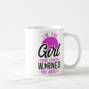 Hockeyfeld Ich bin das Mädchen, vor dem Ihr Traine Kaffeetasse