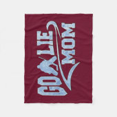 Hockeygoalie-Mama-athletischer Schwanz Fleecedecke (Vorderseite)