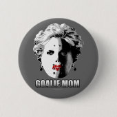 Hockeygoalie-Mama Button (Vorderseite)
