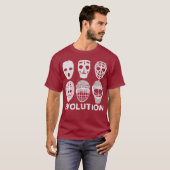 Hockeygoalie-Masken-Evolution T-Shirt (Vorne ganz)