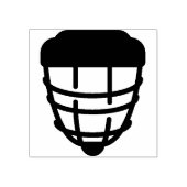 Hockeyhelm Gummistempel (Prägung)