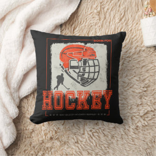 Hockeyhelm Vintage-Spieler Spiel Trainer Oder Coac Kissen