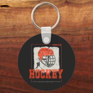 Hockeyhelm Vintage-Spieler Spiel Trainer Oder Coac Schlüsselanhänger
