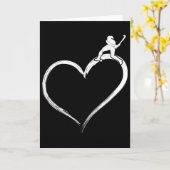Hockeyherz karte (Gelbe Blume)