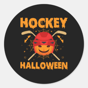 Hockeyliebhaber Halloween-Tag Männer Frauen Hockey Runder Aufkleber