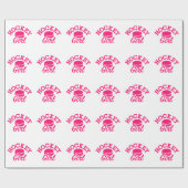 Hockeymädchen Geschenkpapier (Flach)