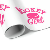 Hockeymädchen Geschenkpapier (Rolleneckpunkt)