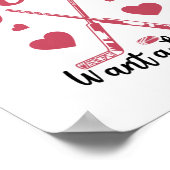 Hockeymädchen Poster (Ecke)