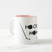 Hockeymamma-Tasse Zweifarbige Tasse (Vorderseite Links)