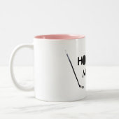 Hockeymamma-Tasse Zweifarbige Tasse (Links)