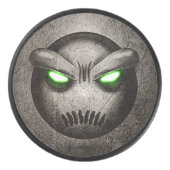 Hockeypalet Mutemoji Vintage Eishockey Puck (Vorderseite)