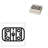 Hockeyplatz Gummistempel (Stempel)
