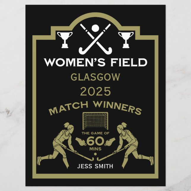 Hockeypreis der Frauen (Vorderseite)