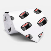 Hockeypuffer-Vektordesign Krawatte (Gerollt)