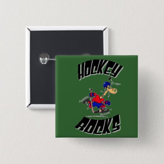 hockeyrocks Button (Vorne & Hinten)