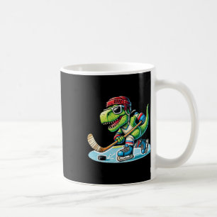 Hockeysaurus Dinosaur Eishockey Trex Kinder Jungen Kaffeetasse