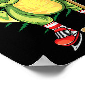 Hockeysaurus Dinosaur Eishockey Trex Kinder Jungen Poster (Ecke)