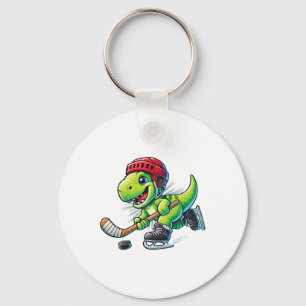 Hockeysaurus Dinosaur Eishockey Trex Kinder Jungen Schlüsselanhänger