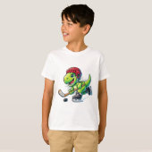 Hockeysaurus Dinosaur Ice Hockey Trex Kids Boys Ic T-Shirt (Vorne ganz)