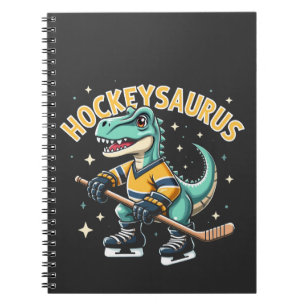 Hockeysaurus Eishockey Dinosaurier Liebhaber Notizblock
