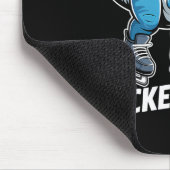 Hockeysaurus Eishockeyspieler Dinosaurier T-Rex Di Mousepad (Ecke)