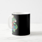 Hockeysaurus Kinder T-Rex Dinosaur mit Eishockeysc Kaffeetasse (Vorderseite Links)