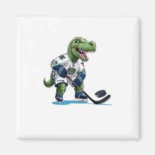 Hockeysaurus Lustiger Dinosaurier Hockey Kinder Ho Magnet