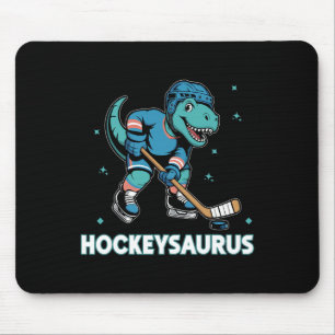 Hockeysaurus Lustiger Dinosaurier Trex Hockey Kind Mousepad