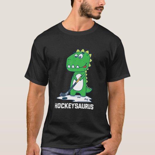 Hockeysaurus Rex Hockey Dinosaurier Boys Girls Kid T-Shirt (Vorderseite)